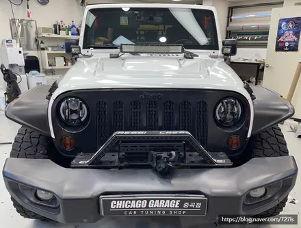 [천호 랩핑] JEEP 랭글러 3M 유광 화이트 전체랩핑 / 서울 광진구