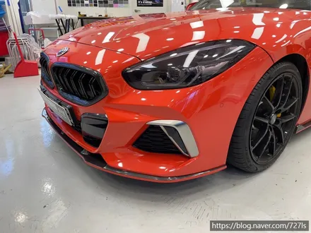[아차산 랩핑] BMW Z4 이노즈텍(INOZETEK) 라바 오렌지 앞범퍼 재시공 / 서울 광진구