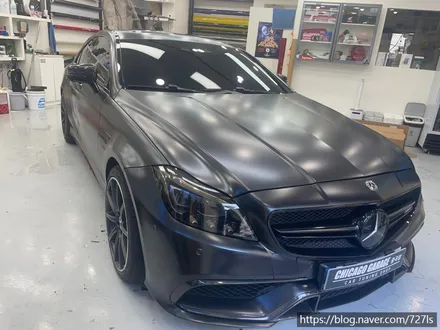 [광진구 랩핑] 밴츠 CLS 63 AMG 락그레이 랩핑 전체 제거 후 에이버리 슈프림 사틴블랙 전체랩핑 / 서울 광진구