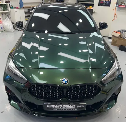 [광진구 랩핑] BMW 235 I 이노즈텍 (INOZETEK) 미드나잇그린 전체랩핑,휠 도색 / 서울 광진구