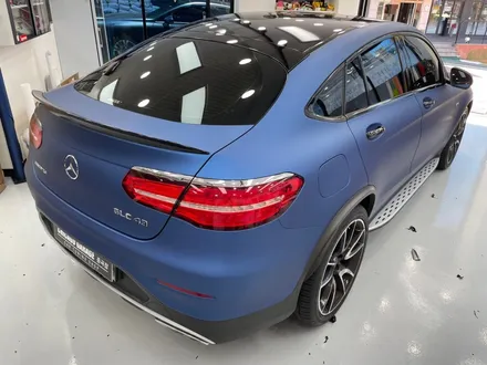 [광진구 랩핑]밴츠 GLC43 amg 쿠페 메트 메탈릭 블루 전체랩핑 / 서울 광진구