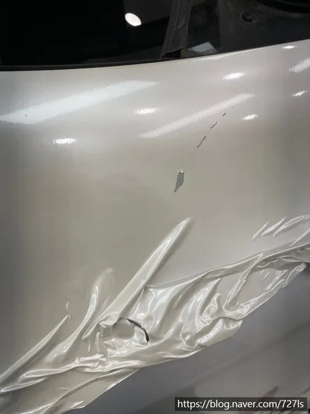 밴츠 CLS 63 AMG 3M 글로스 화이트 골드스파클 시공기 / 서울 광진구