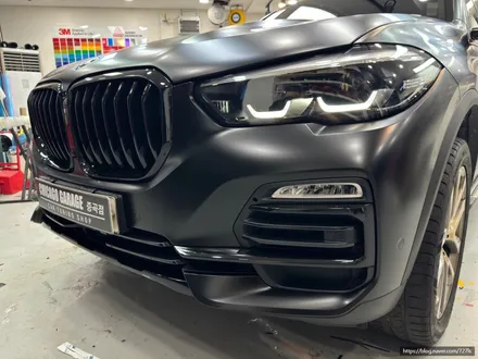 BMW X5 전체랩핑 3M 사틴 블랙 크롬죽이기 시공 후기 / 서울 광진구