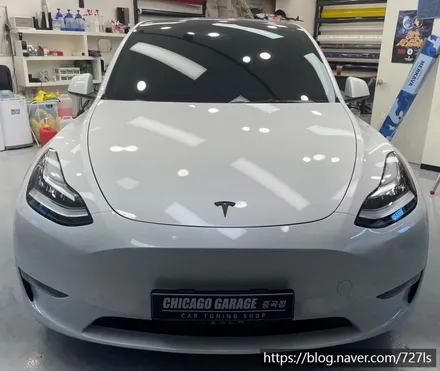[광진구 랩핑]테슬라 모델 Y 3M 애쉬 그레이 전체랩핑 / 서울 광진구