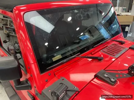 [천호 랩핑] JEEP 랭글러 3M 유광 화이트 전체랩핑 / 서울 광진구