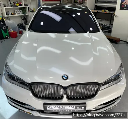 [강남 랩핑] BMW 750 L I 3M 에이버리 슈프림 펄화이트 전체랩핑 / 서울 광진구