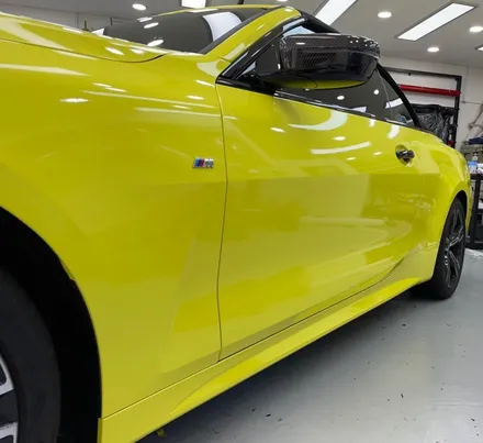 [왕십리 랩핑] BMW 420 I 컨버터블 3M 루시드 옐로우 제거 후 전체랩핑 / 서울 광진구