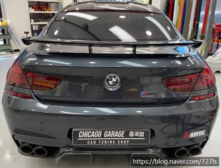 [건대입구 랩핑] BMW M6 이노즈텍(INOZETEK) 카키그린 전체랩핑,라이트 필름 시공 / 서울 광진구