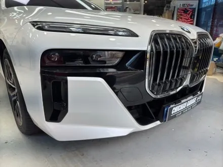 [송파 랩핑] BMW 740i 택랩 사틴 화이트 펄 전체랩핑 시공 / 서울 광진구 중곡동