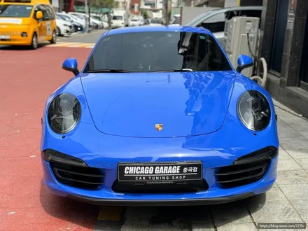 동대문구 전체랩핑 포르쉐 911 카레라 이노즈텍 마리타임 블루 재시공 / 서울 광진구