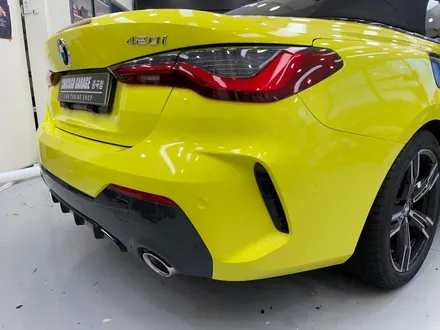 [왕십리 랩핑] BMW 420 I 컨버터블 3M 루시드 옐로우 제거 후 전체랩핑 / 서울 광진구
