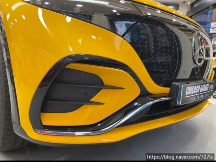 [중곡 랩핑] 밴츠 EQS SUV 3M 썬플라워 옐로우 전체랩핑,실내 하이퍼 모니터 PPF 시공 / 서울 광진구