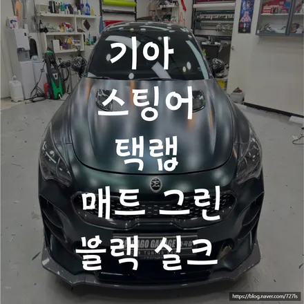 기아 스팅어 하남 랩핑 전문점에서 유니크한 색상으로 차량을 꾸며봤어요! / 서울 광진구
