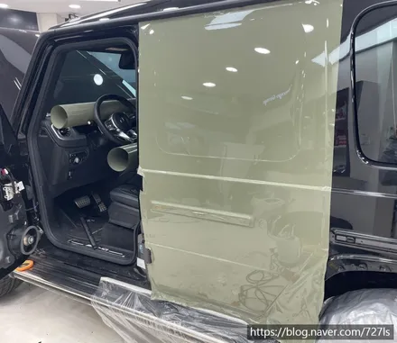 밴츠 G63 AMG INOZETEK 슈퍼 글로스 카키그린 전체랩핑 / 서울 광진구