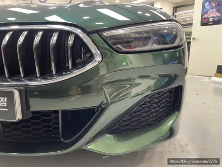 [건대 랩핑] BMW 840D 이노즈텍(INOZETEK) 미드나잇 그린 전체랩핑,윈도우 몰딩 크롬 딜리트 / 서울 광진구