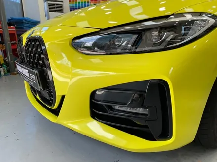 [왕십리 랩핑] BMW 420 I 컨버터블 3M 루시드 옐로우 제거 후 전체랩핑 / 서울 광진구