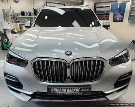 BMW X5 전체랩핑 3M 사틴 블랙 크롬죽이기 시공 후기 / 서울 광진구
