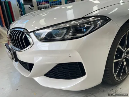 [건대 랩핑] BMW 840D 이노즈텍(INOZETEK) 미드나잇 그린 전체랩핑,윈도우 몰딩 크롬 딜리트 / 서울 광진구