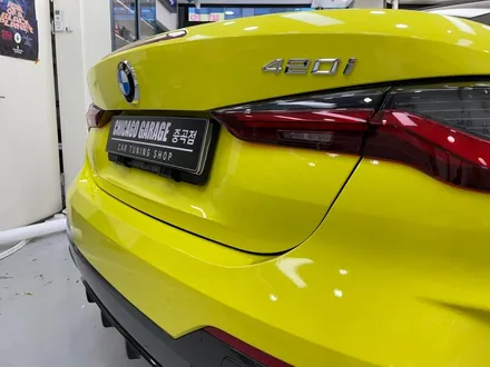 [왕십리 랩핑] BMW 420 I 컨버터블 3M 루시드 옐로우 제거 후 전체랩핑 / 서울 광진구