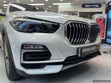 BMW X5 전체랩핑 3M 사틴 블랙 크롬죽이기 시공 후기 / 서울 광진구
