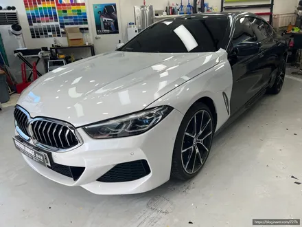 [건대 랩핑] BMW 840D 이노즈텍(INOZETEK) 미드나잇 그린 전체랩핑,윈도우 몰딩 크롬 딜리트 / 서울 광진구