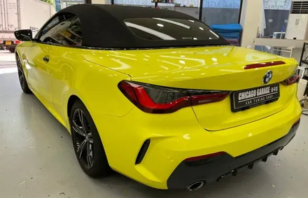 [왕십리 랩핑] BMW 420 I 컨버터블 3M 루시드 옐로우 제거 후 전체랩핑 / 서울 광진구