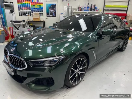 [건대 랩핑] BMW 840D 이노즈텍(INOZETEK) 미드나잇 그린 전체랩핑,윈도우 몰딩 크롬 딜리트 / 서울 광진구