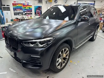 BMW X5 전체랩핑 3M 사틴 블랙 크롬죽이기 시공 후기 / 서울 광진구