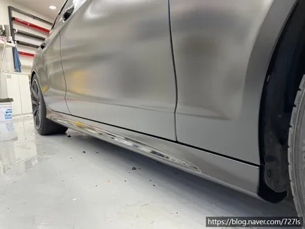 [광진구 랩핑] 밴츠 CLS 63 AMG 락그레이 랩핑 전체 제거 후 에이버리 슈프림 사틴블랙 전체랩핑 / 서울 광진구