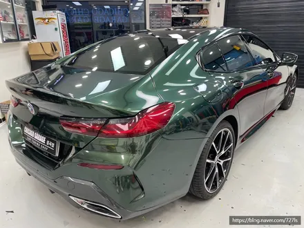 [건대 랩핑] BMW 840D 이노즈텍(INOZETEK) 미드나잇 그린 전체랩핑,윈도우 몰딩 크롬 딜리트 / 서울 광진구