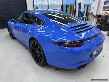 동대문구 전체랩핑 포르쉐 911 카레라 이노즈텍 마리타임 블루 재시공 / 서울 광진구