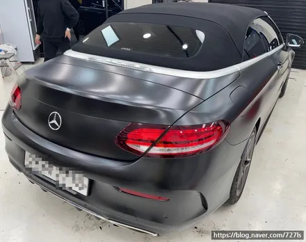 밴츠 C220D AMG 카브리올레 전체랩핑 / 서울 광진구