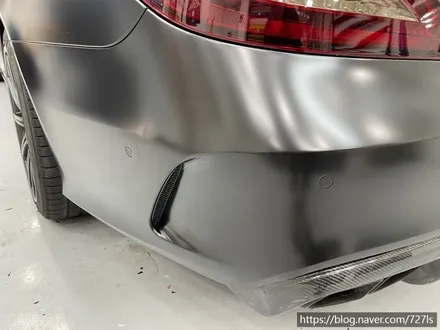 [광진구 랩핑] 밴츠 CLS 63 AMG 락그레이 랩핑 전체 제거 후 에이버리 슈프림 사틴블랙 전체랩핑 / 서울 광진구