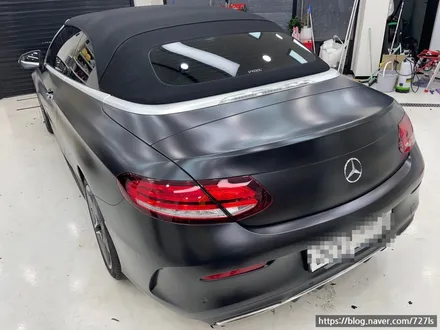 밴츠 C220D AMG 카브리올레 전체랩핑 / 서울 광진구