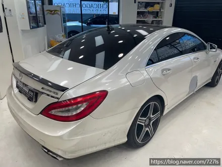 밴츠 CLS 63 AMG 3M 글로스 화이트 골드스파클 시공기 / 서울 광진구