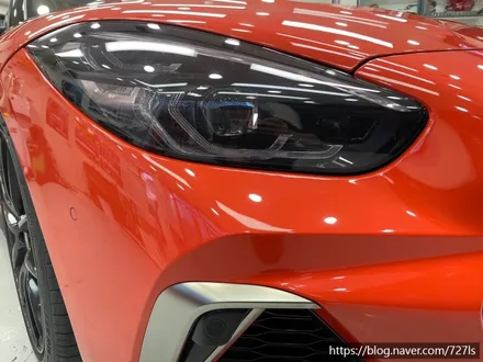 [아차산 랩핑] BMW Z4 이노즈텍(INOZETEK) 라바 오렌지 앞범퍼 재시공 / 서울 광진구