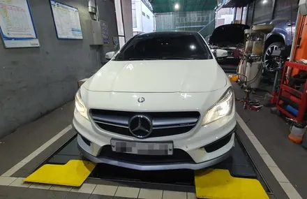 벤츠 CLA클래스 C117 CLA45 AMG 4매틱 15년식 송풍구 엠비언트, 도어트림, 대시보드 엠비언트 라이트 장착 작업 CLA엠비언트 무드등 시공후기 벤츠튜닝전문점 대구씨앤디