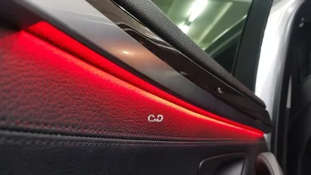 수입차튜닝 : BMW 5시리즈 F10 520d (2011) 가변 실내 엠비언트 시공 : 4도어 + 조수석 대시보드 / 스타트버튼 1대1 교체 / 남구대명동 대구정비소 대구씨앤디✨