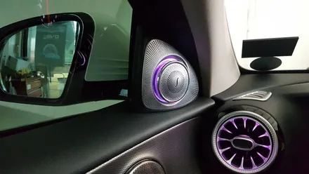 벤츠 E300 W213 부메스터ST 전동트위터 +LED송풍구 장착작업 벤츠튜닝 송풍구LED 전동스피커 엠비언트 실내튜닝 수입차전문점 대구벤츠전문점 대구앞산씨앤디인터내셔널