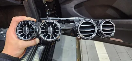 벤츠 W222 S350 L 20년식 LED송풍구 + 부메스터 + LED리어송풍구 시공 장착 후기 BENZ S클래스 실내 엠비언트 분위기 조명 튜닝 전문점 대구 남구 씨앤디인터내셔널