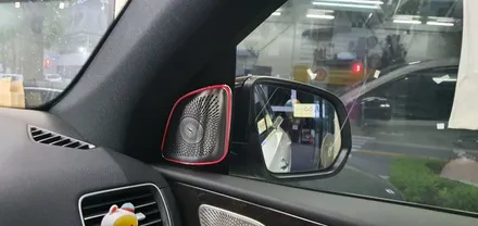 [대구씨앤디] 벤츠 GLE클래스 W167 GLE400d 19\'- 실내 앰비언트라이트 전동트위터 시공 및 사이드미러 교체 : 광각미러로 더욱 넓어진 사이드미러 : 남구대명동 씨앤디