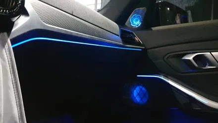 bmw 330i xDrive 19년식 엠비언트 G20 엠비언트풀세트 시공작업] 3시리즈 G바디 LED엠비언트 무드등 실내드 스피커 BMW엠비언트 스피커튜닝 대구앞산씨앤디인터내셔널