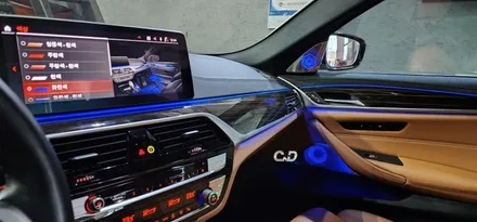 대구 남구 BMW 520i G30 21년식 :: 회오리트위터 풀셋, 도어라이트 시공 :: 회오리 엠비언트 :: BMW웰컴라이트 실내등 :: 대구 튜닝 전문 수입차 정비 씨앤디