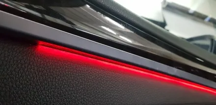 BMW F10 520d 5시리즈 엠비언트 라이트 레드 실내 무드등 도어 LED 대구 BMW튜닝 전문점 씨앤디 인터내셔널 감성튜닝 업그레이드