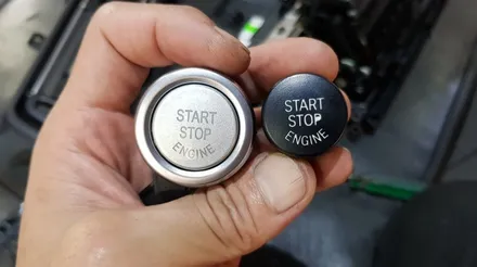 BMW 5시리즈 F10 528i 10년식 레드 실내 엠비언트 시공후기 실버 스타트버튼, 중앙송풍구 공조기, 바람개비 송풍버튼 교체 작업 대구 BMW튜닝 BMW정비 수입차정비 씨앤디