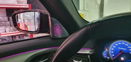 BMW G30 520d 회오리트위터+미드레인지 커버 장착 작업 대구 BMW튜닝 G30회오리스피커 실내 시공후기 엠비언트 튜닝 수입차정비 전문 씨앤디LED미드커버 바워스ST