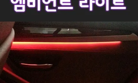 BMW 5시리즈 F10 520d 엠비언트 라이트 레드 LED 무드등 튜닝 4도어 비노출 조명 단색 앰비언트 BMW 튜닝 전문점 대구 씨앤디 인터내셔널