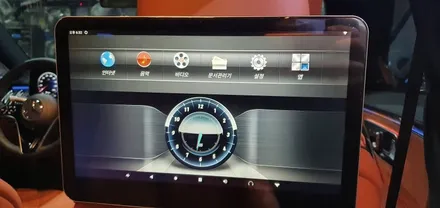 벤츠 S450 22년식 액티브 엠비언트 라이트 부메스터 모니터 리어 LR RH 교체 시공 후기, 벤츠 부메스터 튜닝 전문점 실내 분위기등 무드등 대구 대명동 씨앤디인터내셔널