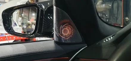 BMW G30 520d 17년식 회오리 트위터 + 미드커버 시공 후기 5시리즈 G30회오리트위터 실내 분위기 인테리어 튜닝 BMW회오리스피커트위터 미드레인지 세트 대구 씨앤디
