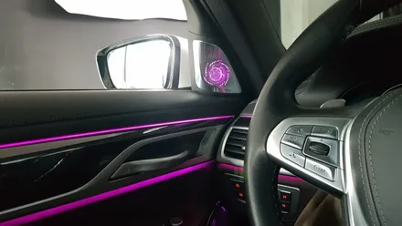 [C&D인터내셔널] BMW 7시리즈 G11 G12 회오리 트위터 풀 세트 시공/ 자동차튜닝/자동차개조/차량용품/자동차인테리어/전동트위터/자동차무드등/ 감각적인 엠비언트라이트
